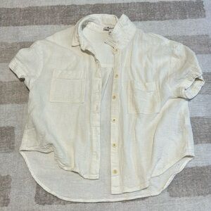 Madewell blouse, cream